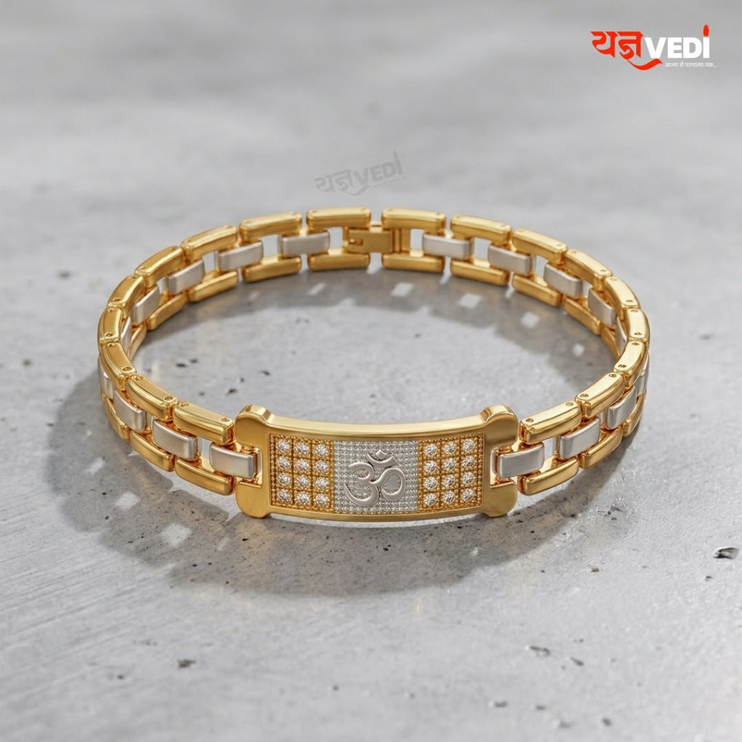 Gold & Silver Plated Essential Om Bracelet