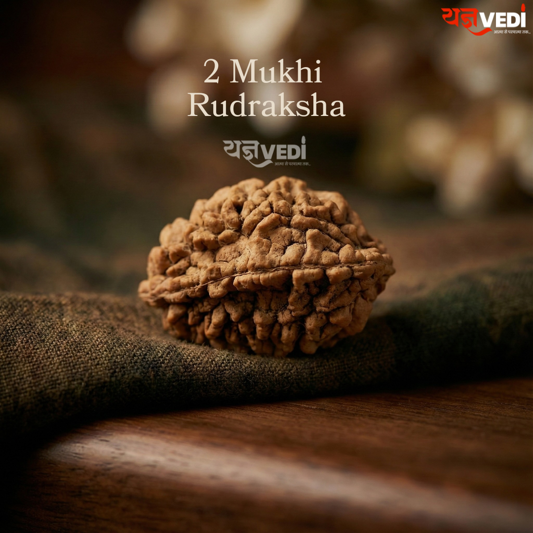 Original 2 Mukhi Indian Rudraksha (Do Mukhi)
