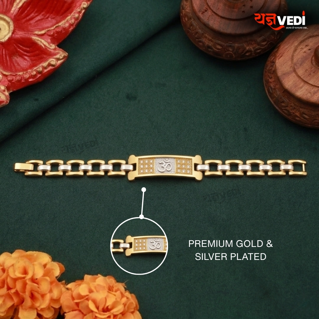 Gold & Silver Plated Essential Om Bracelet