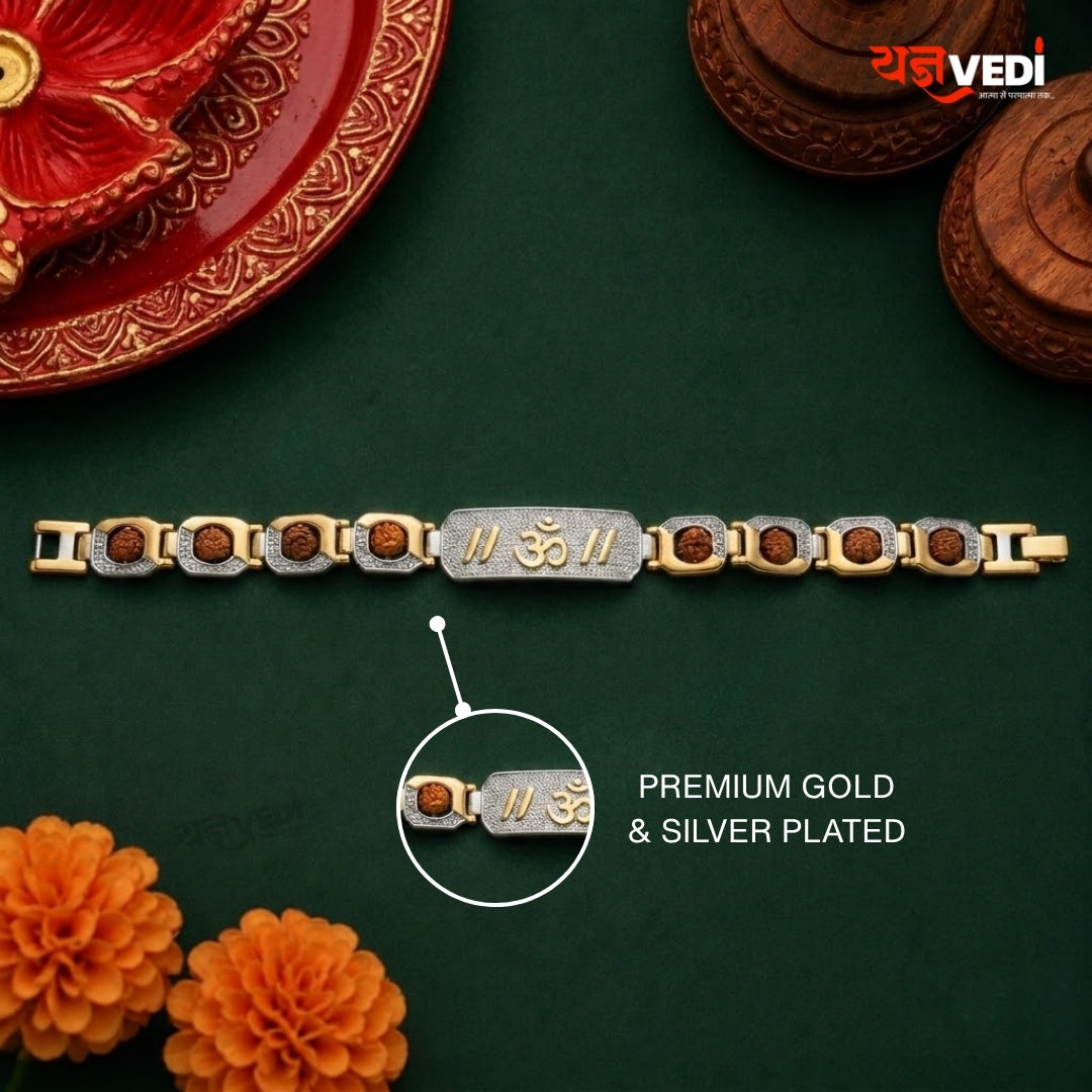 Gold & Silver Plated Essential Omkar Chain Bracelet