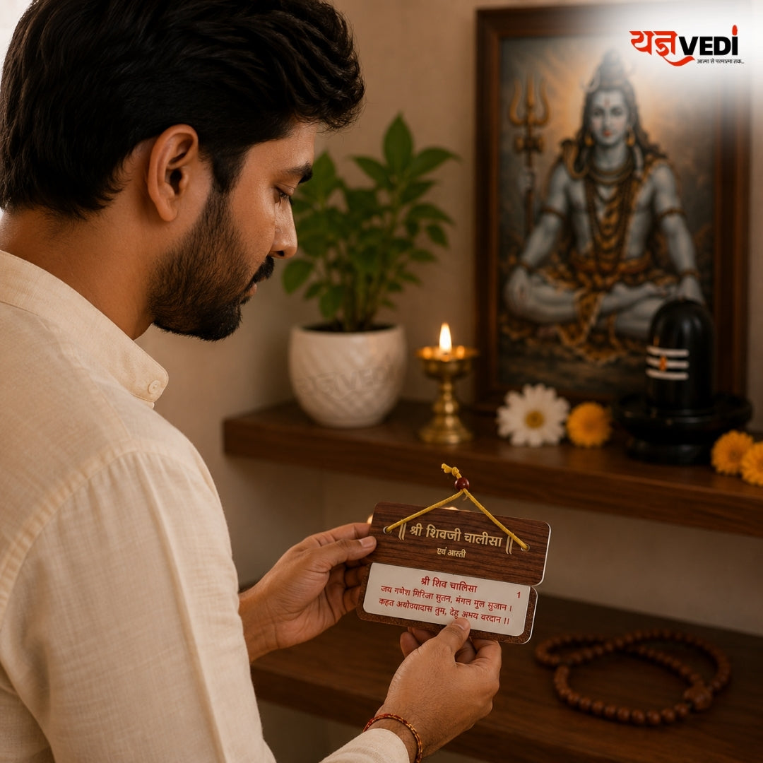 Wooden Shree Shivji Chalisa