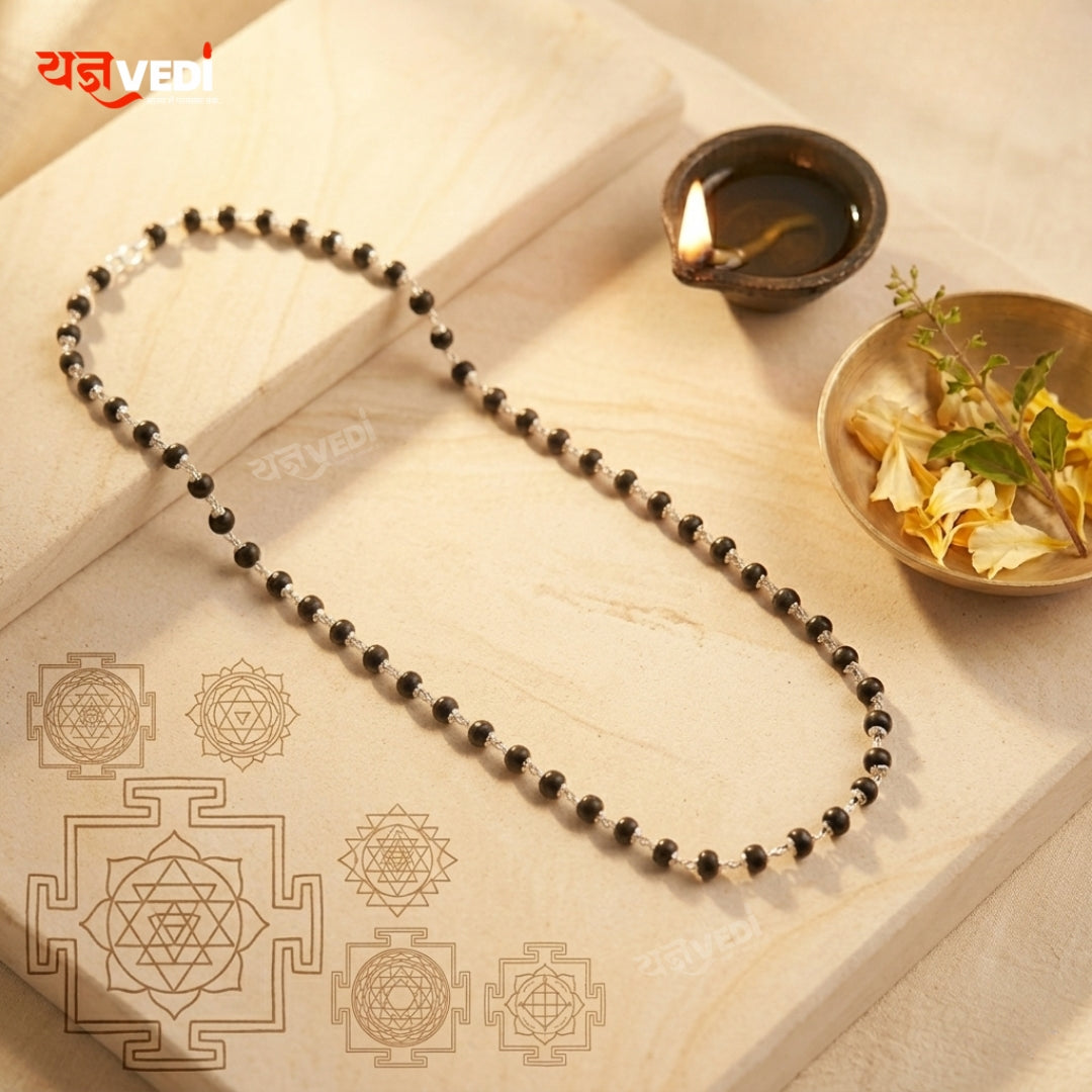 Ladies Karungali Mala – Sacred Elegance for Divine Protection & Inner Strength