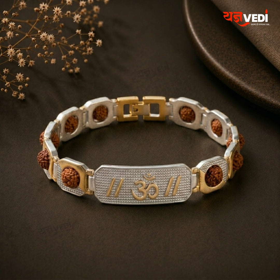 Gold & Silver Plated Essential Omkar Chain Bracelet