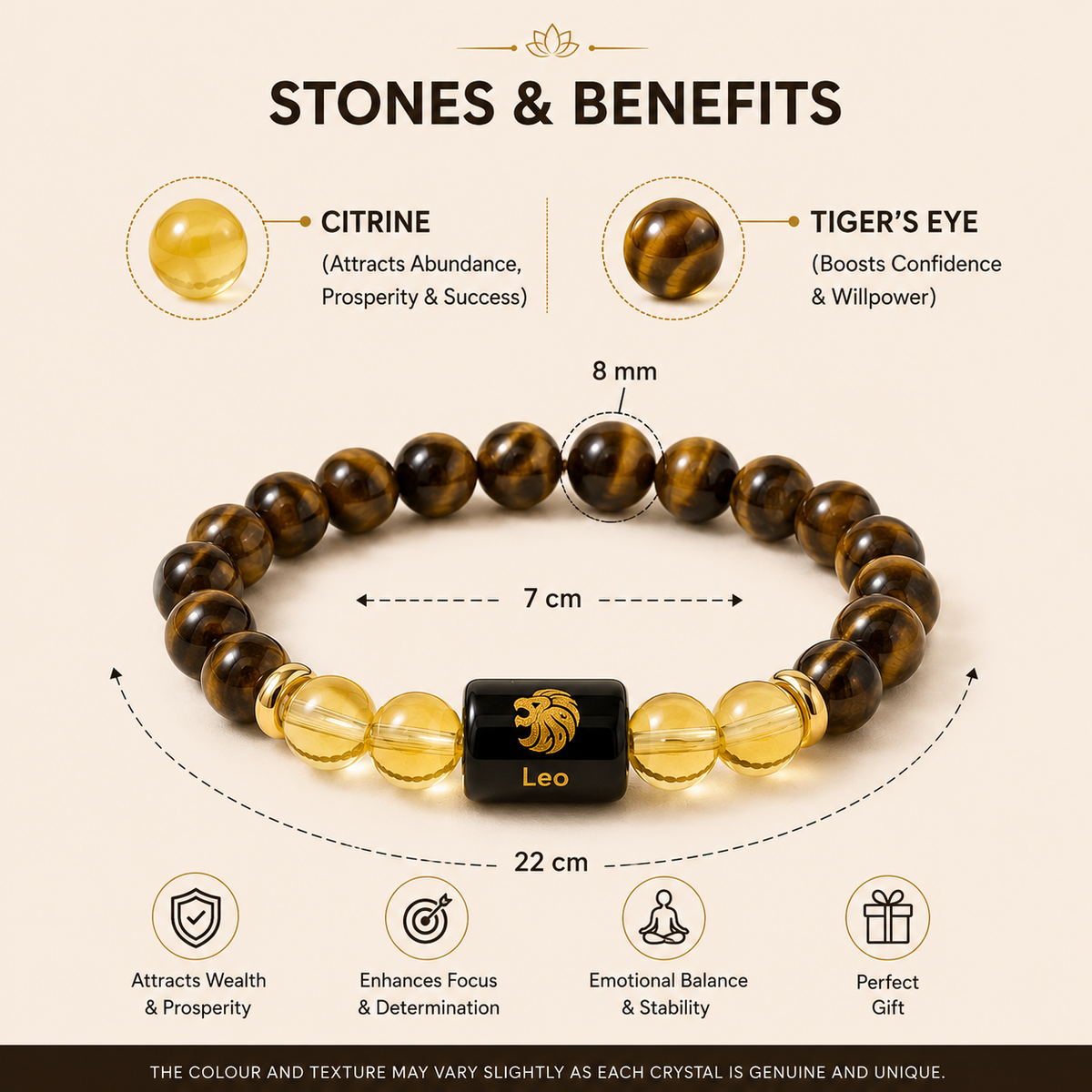 Leo (सिंह राशि) Zodiac Bracelet