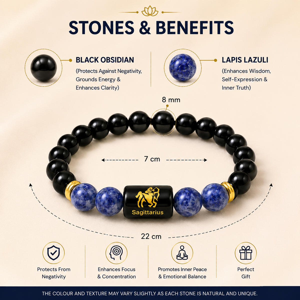 Sagittarius (धनु राशि) Zodiac Bracelet