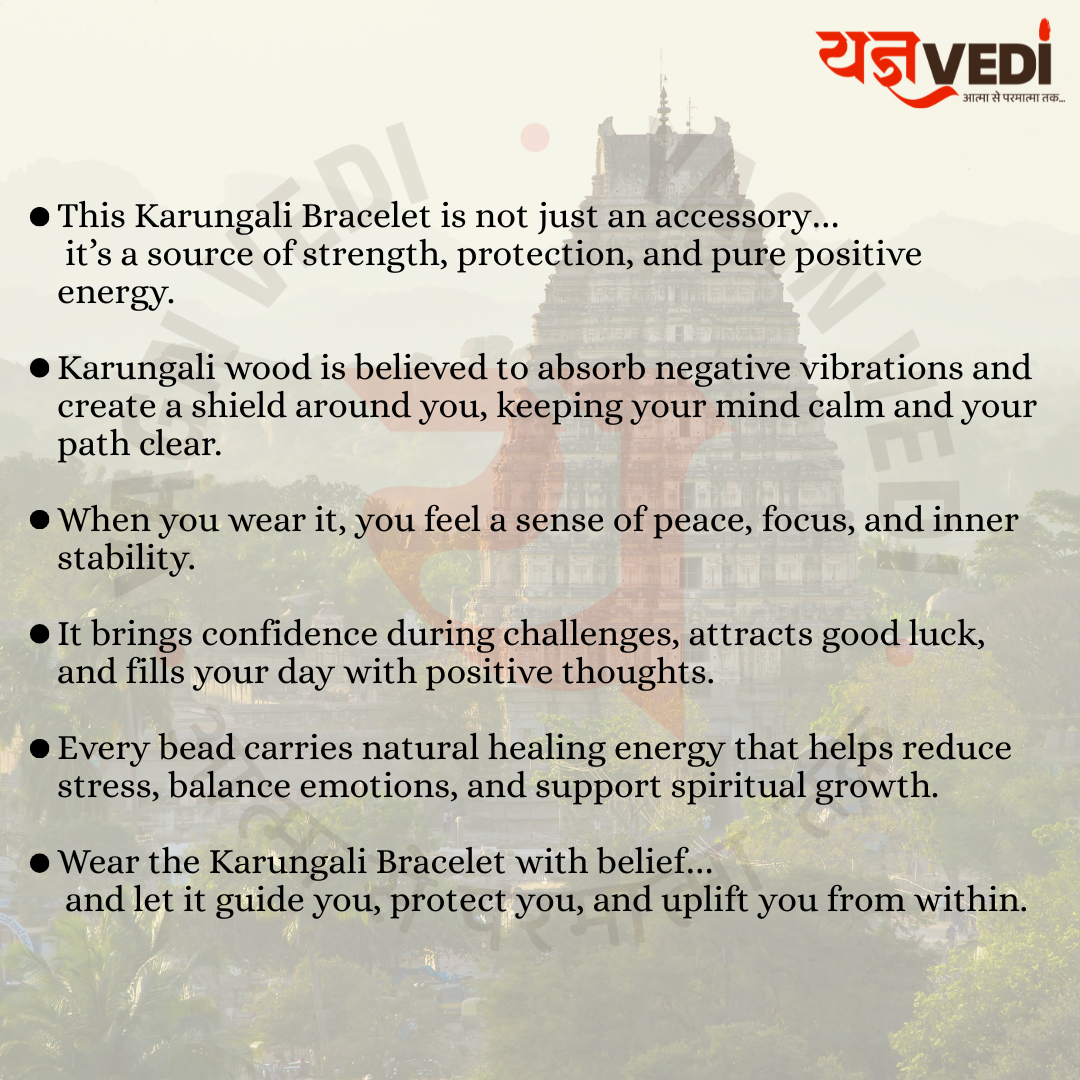 Karungali Bracelet for Strength & Balance