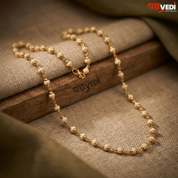 Ladies Gold Plated Tulsi Mala – Divine Grace with Elegant Beauty