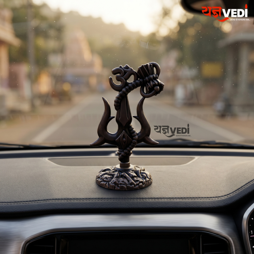 Free Om Trishul Idol - Get Free 5 Mukhi Rudraksha