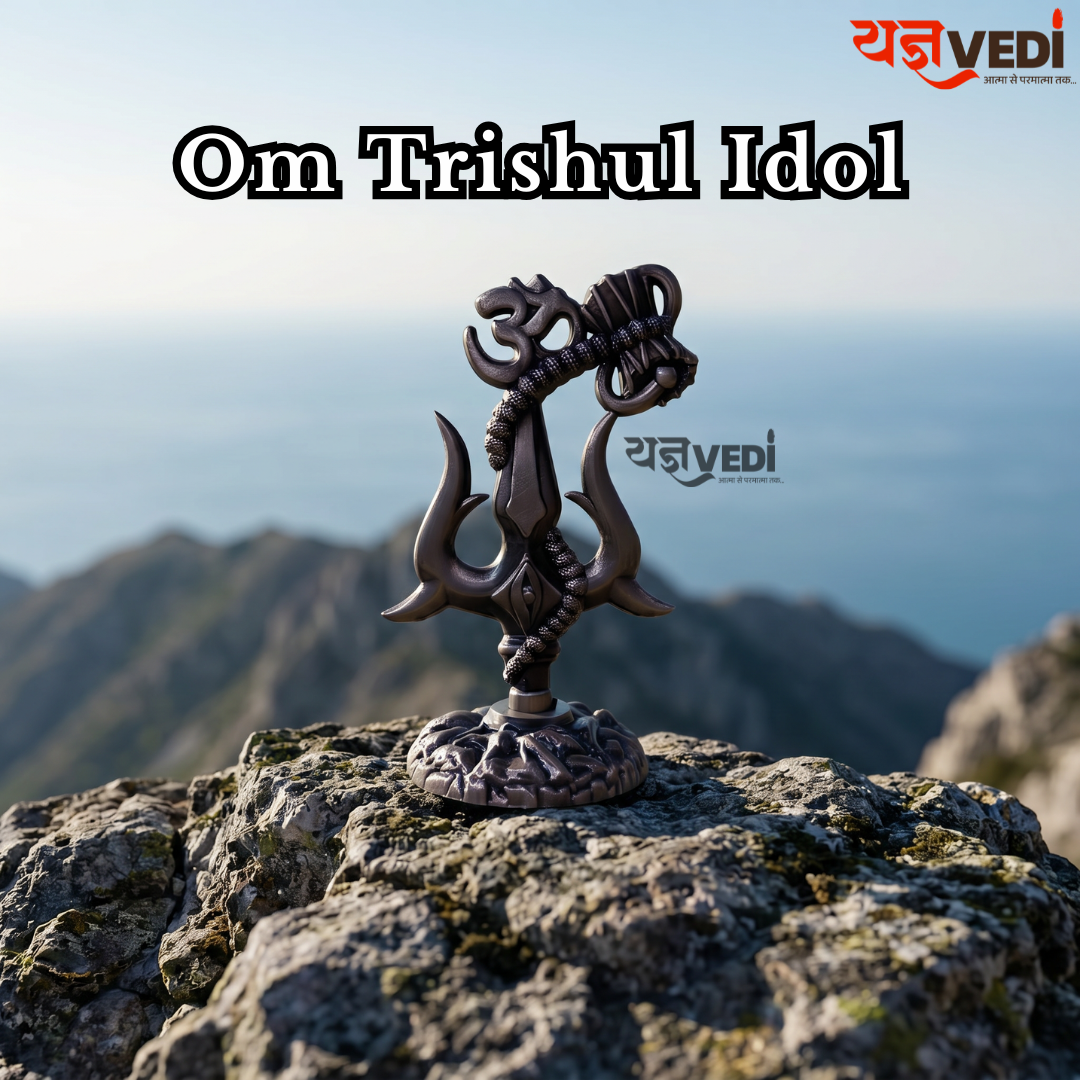 Free Om Trishul Idol - Get Free 5 Mukhi Rudraksha