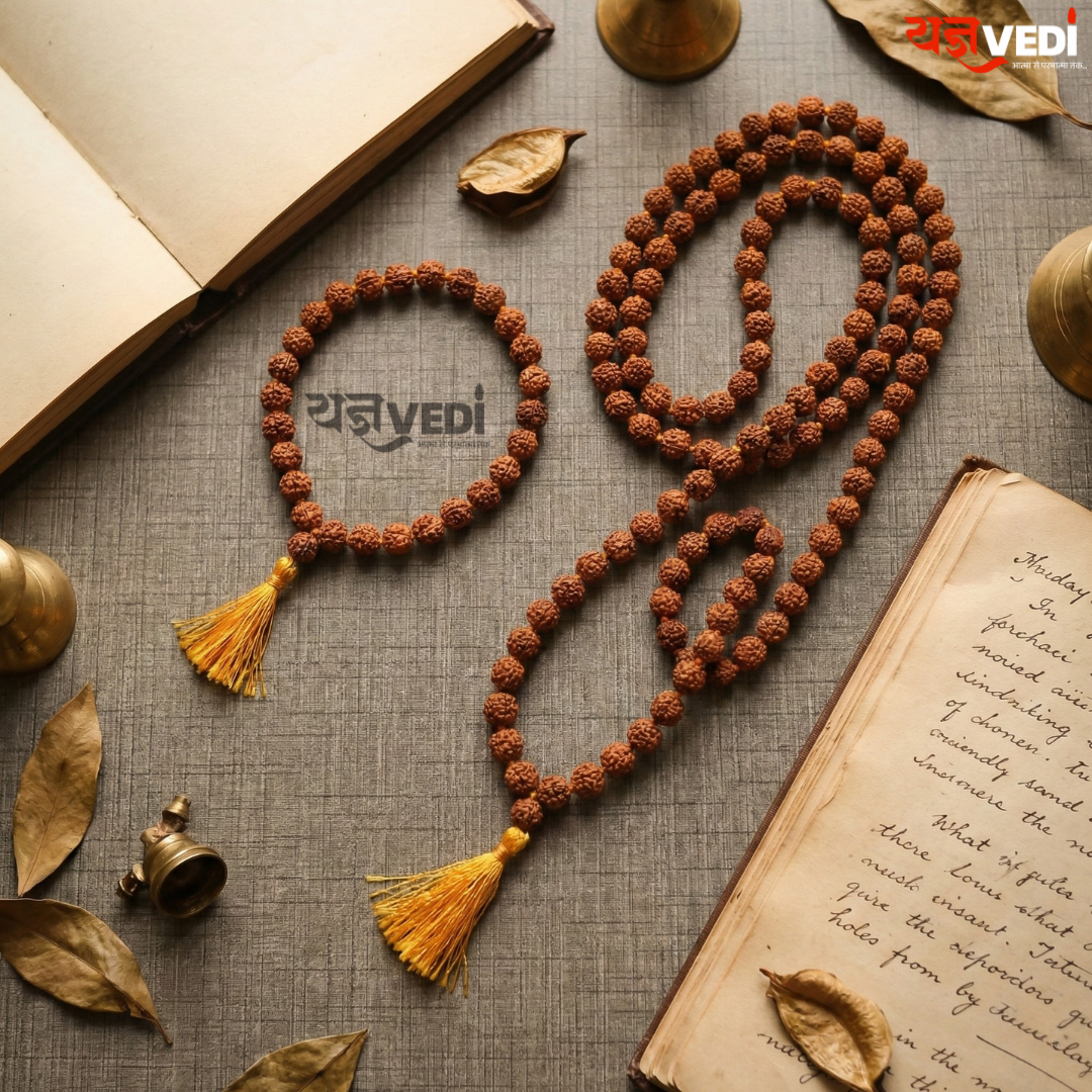 Rudraksha Mala & Bracelet Combo - Divine Protection • Peace • Spiritual Power