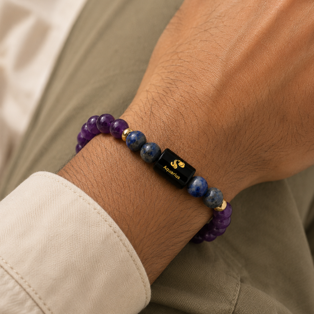 Aquarius (कुंभ राशि) Zodiac Bracelet