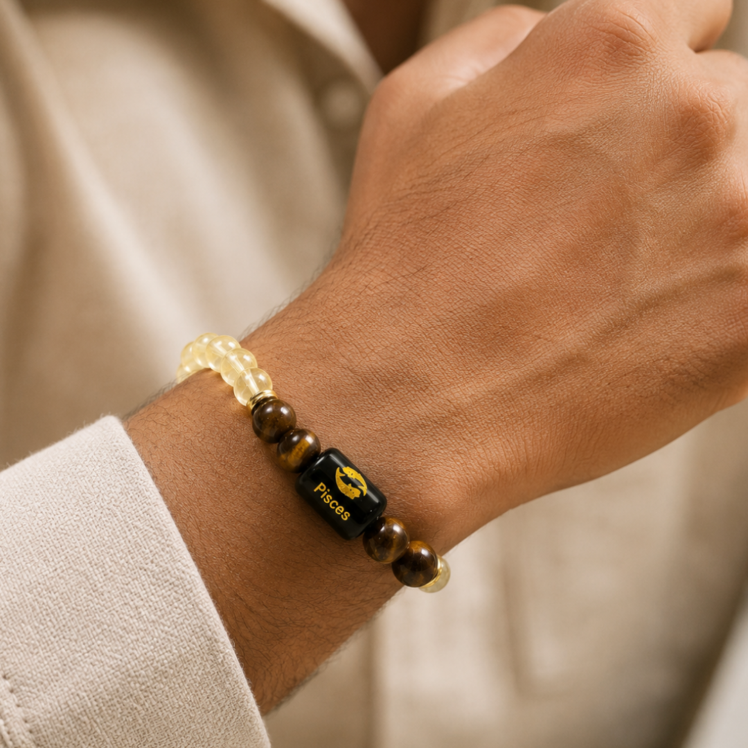 Pisces (मीन राशि) Zodiac Bracelet